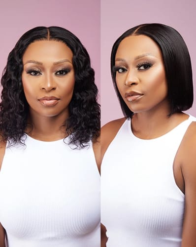 Customer photo review of 2 for 1 Wig Special - Gigi 12" & Olivia 8"