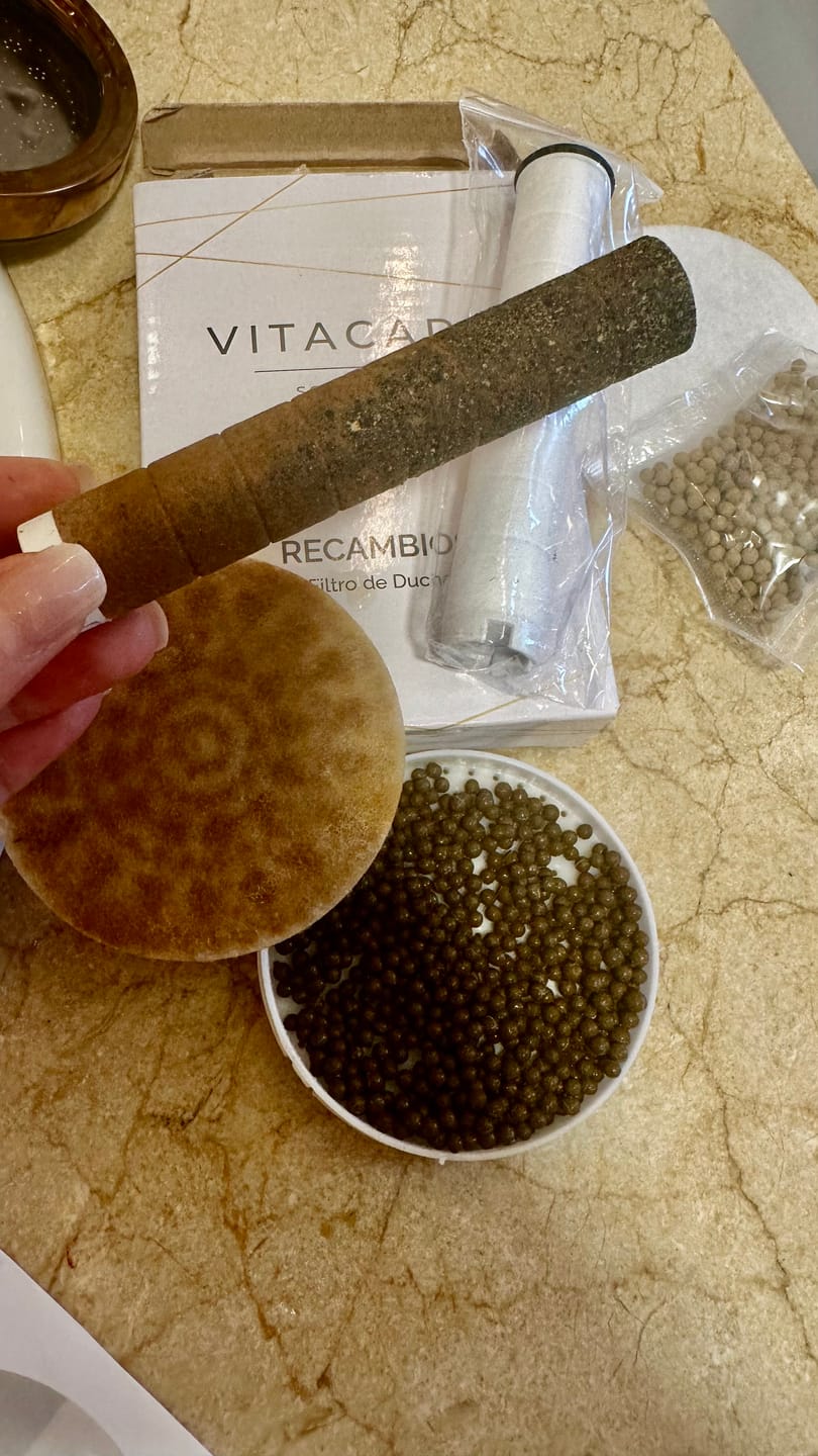 Customer photo review of Filtro de ducha de Vitacare Solutions