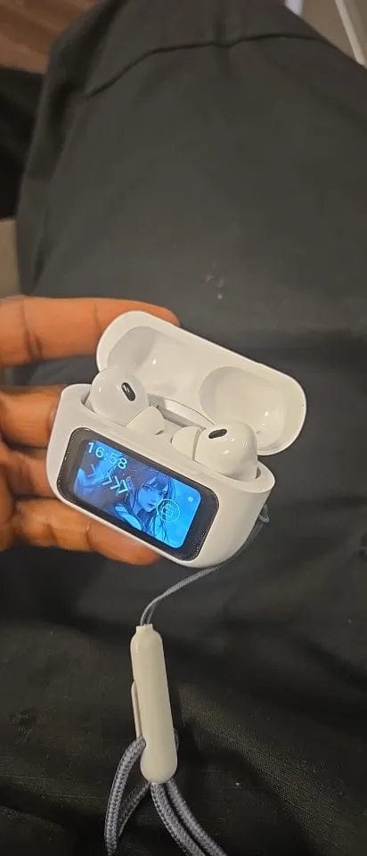 Customer photo review of A9 Pro LCD Touch Screen Earbuds - (IMPORTED)