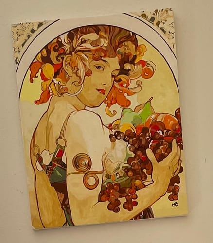 Customer photo review of Fruit - Paint by Numbers
