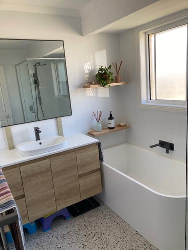 Customer photo review of Floating Shelf