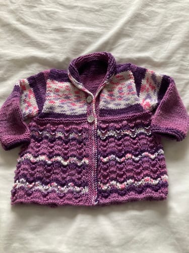 Customer photo review of Baby Mystery Knitting Box