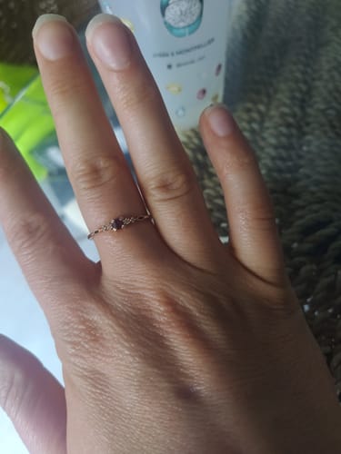 Customer photo review of Bague en Grenat