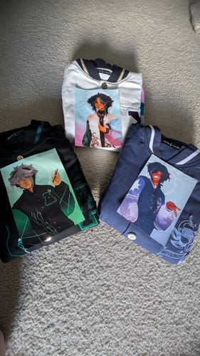 Customer photo review of Genshin Varsity Jacket Preorder