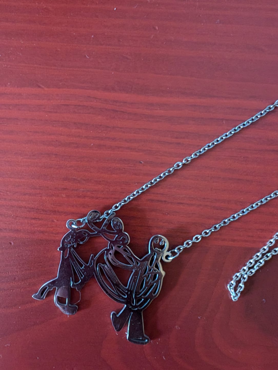 Customer photo review of LOANYA Dibujo infantil personal como Collar o Colgante en oro