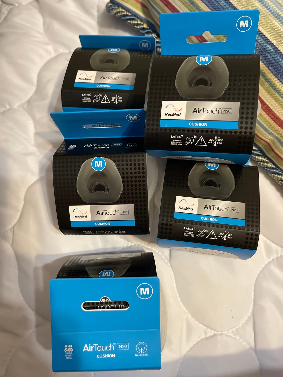 Customer photo review of AirTouch™ N20 Nasal Mask Cushion