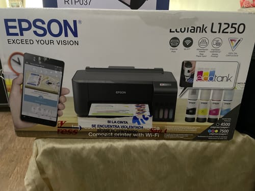 Customer photo review of Impresora Epson L1250 Wifi Ecotank Color 33PPM-15PPM USB
