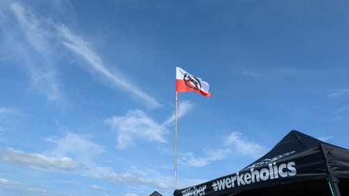 Customer photo review of Fahne inkl. Druck