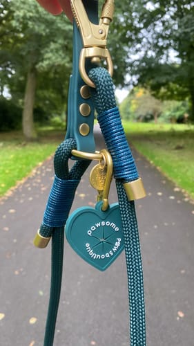 Customer photo review of 4ft Rope Lead - Jade
