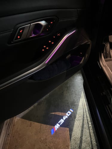 Customer photo review of BMW G SERIES DOOR LIGHTS