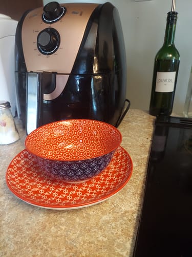 Customer photo review of Mosaian Salad Plates - Set of 6