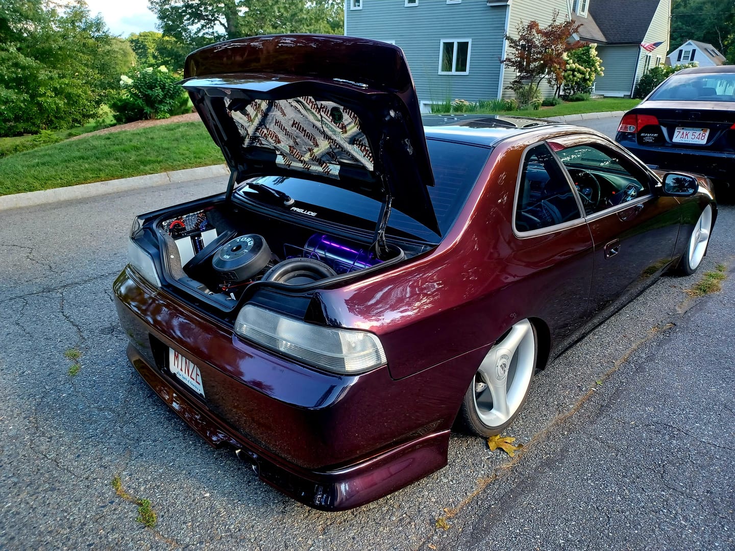 Customer photo review of Rainbow Drift Black Red Vinyl Wrap
