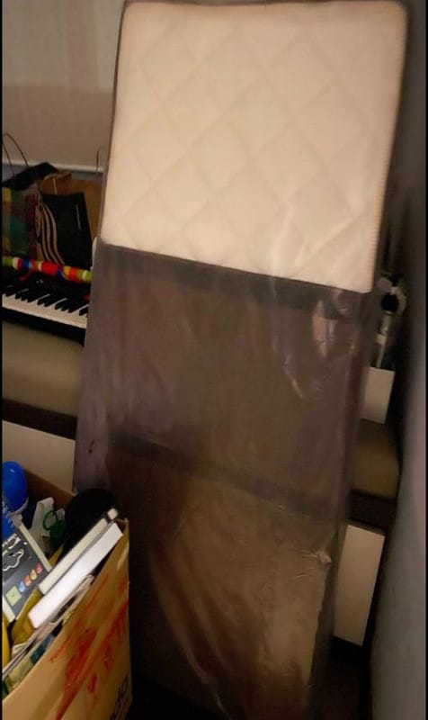 Customer photo review of Getha Baby Mattress 100% Natural Latex with French Wool Padding