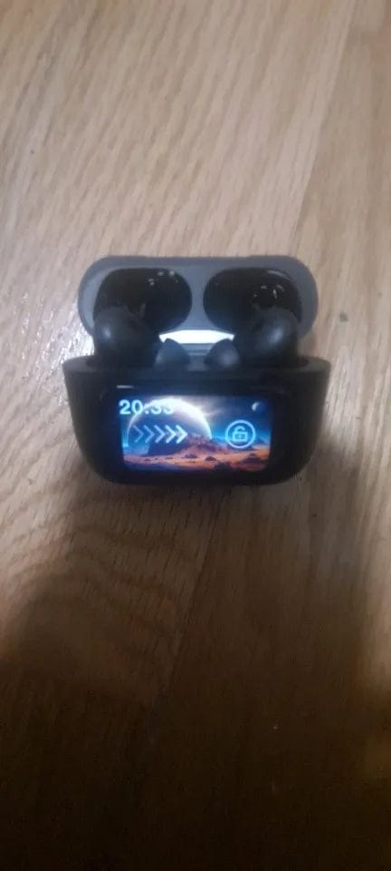 Customer photo review of A9 Pro LCD Touch Screen Earbuds - (IMPORTED)