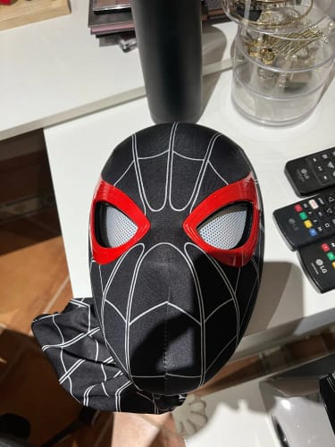 Customer photo review of [NEW] Spidey Gear™ Miles Morales PS5 Mask