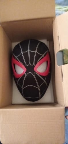 Customer photo review of [NEW] Spidey Gear™ Miles Morales PS5 Mask