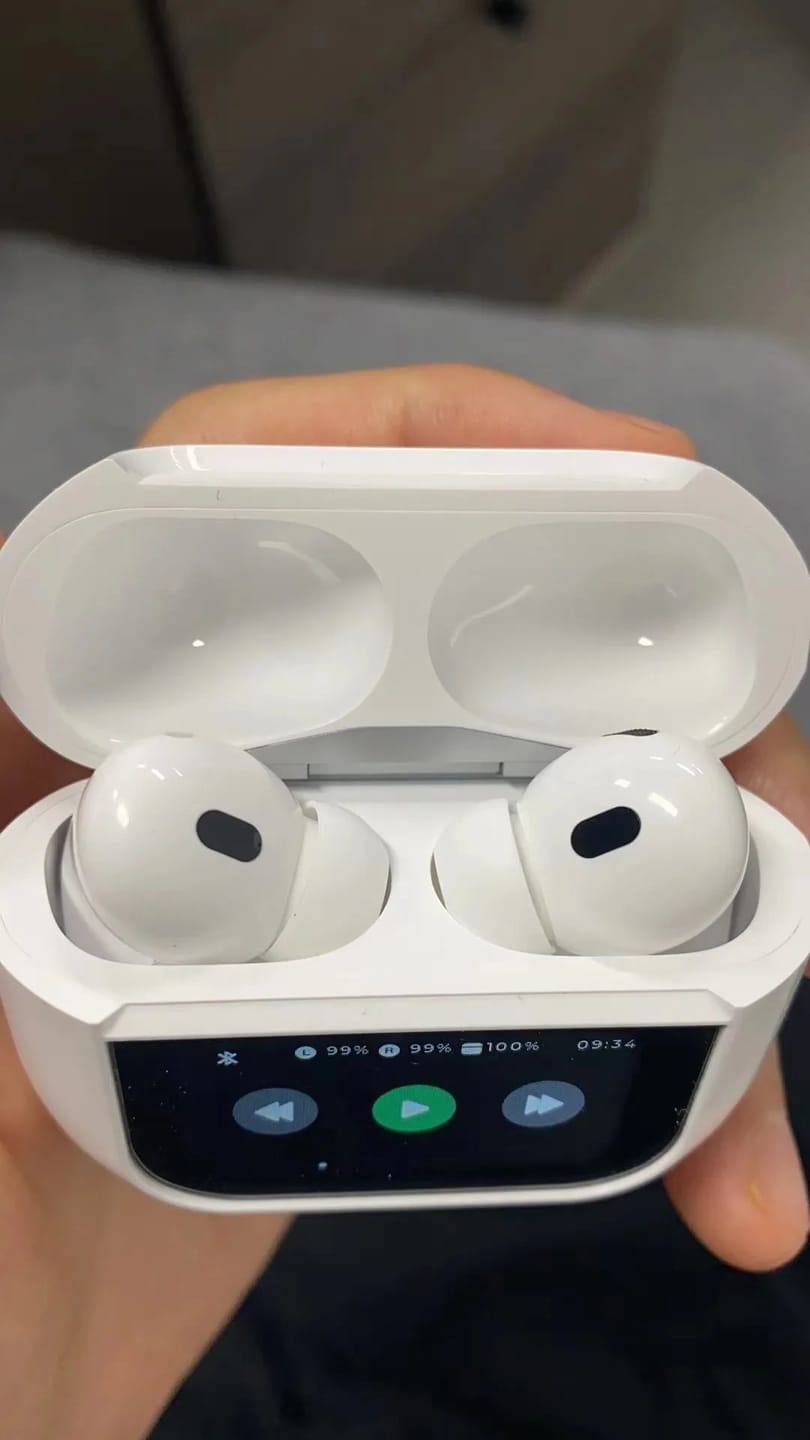 Customer photo review of A9 Pro LCD Touch Screen Earbuds - (IMPORTED)