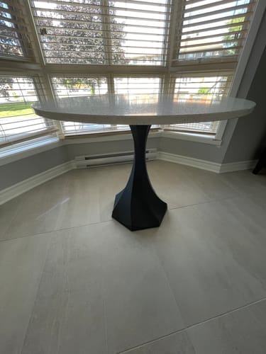 Customer photo review of Table Base 311S Lithe 28H Tulip Legs - Heavy Duty