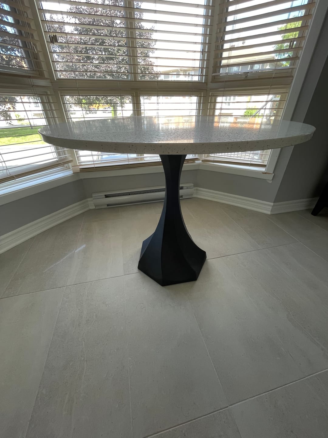 Customer photo review of Table Base 311S Lithe 28H Tulip Legs - Heavy Duty