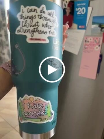Customer video review of Floral Stethoscope Clear Sticker