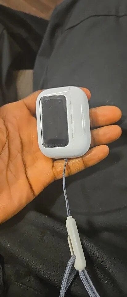 Customer photo review of A9 Pro LCD Touch Screen Earbuds - (IMPORTED)