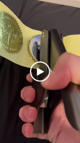 Customer video review of Custom Book Embosser