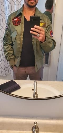 Customer photo review of Blouson Aviateur Top Gun