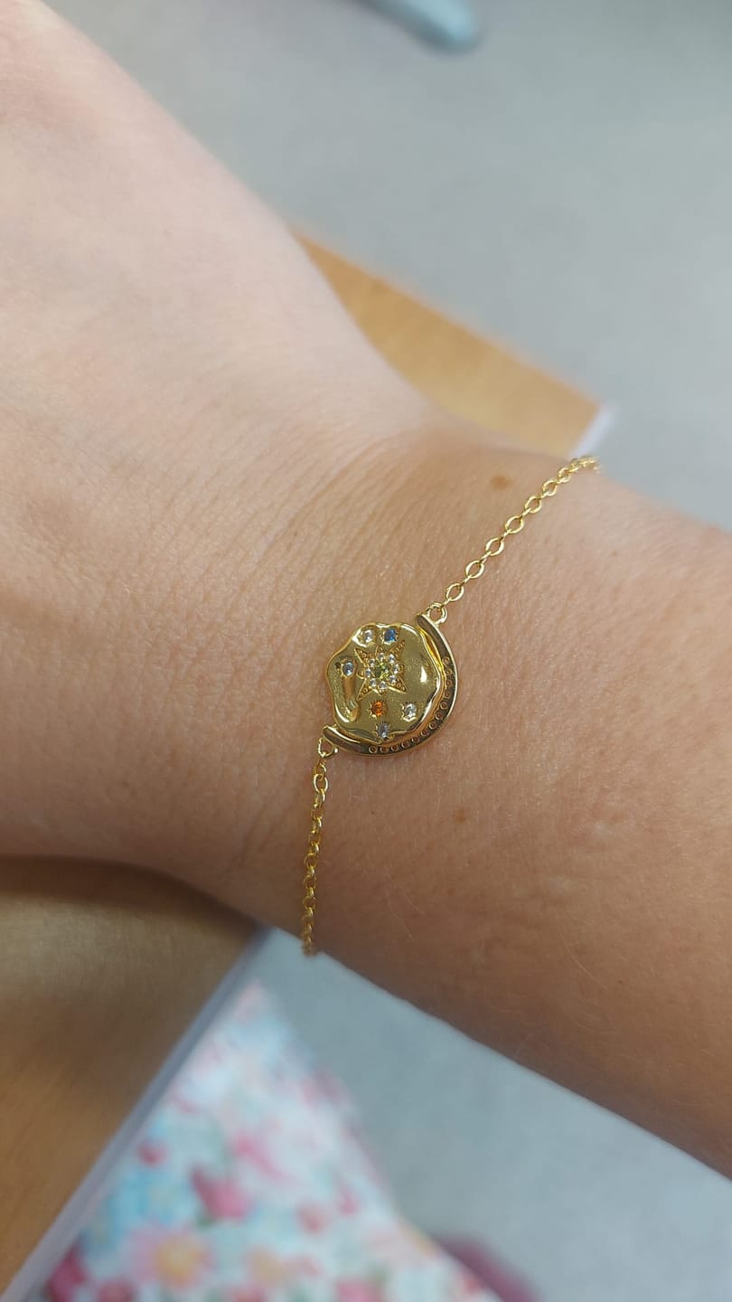 Customer photo review of My Sun, Moon & Stars Bracelet