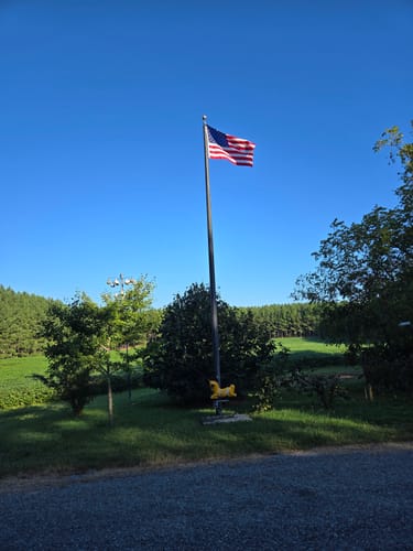 Customer photo review of Heavy Duty American Flag - Outdoor Nylon - Made In USA