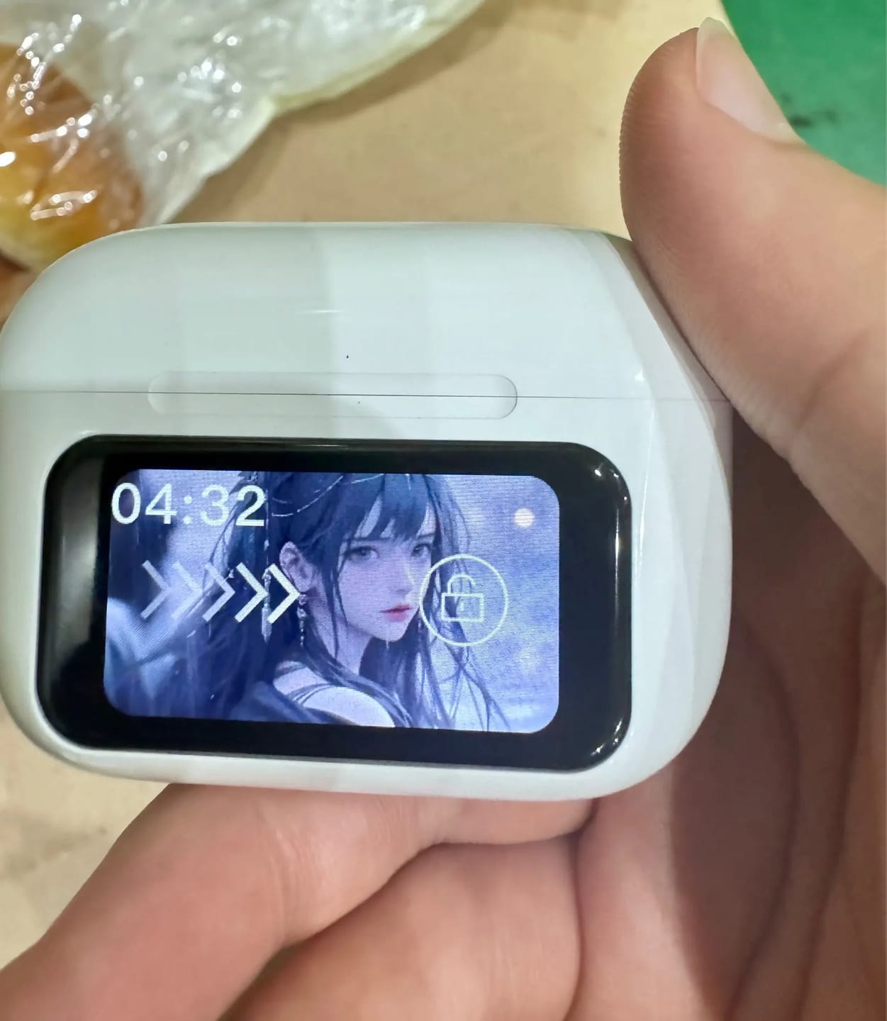 Customer photo review of A9 Pro LCD Touch Screen Earbuds - (IMPORTED)