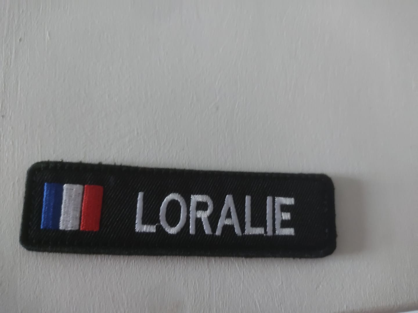 Customer photo review of Patch militaire personnalisé Français