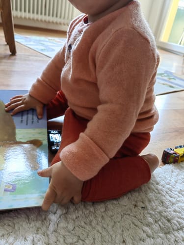 Customer photo review of Upcycling Kaschmir Pullover mit der Falte