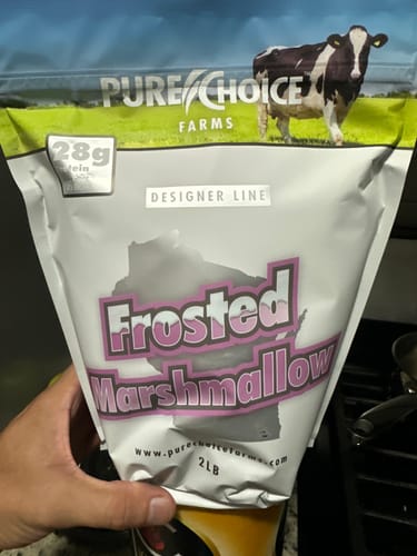 Customer photo review of Whey Protein Isolate Frosted Marshmallow