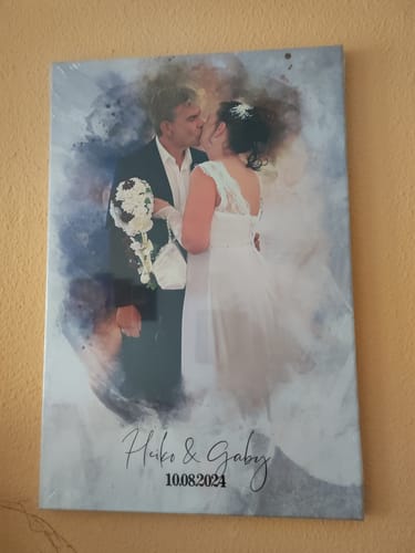 Customer photo review of Euer Foto als Aquarell | personalisierbares Poster