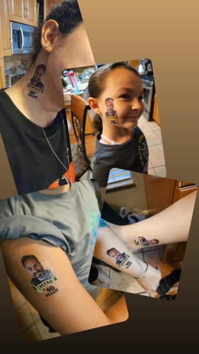 Customer photo review of Cheers to Years Birthday Banner