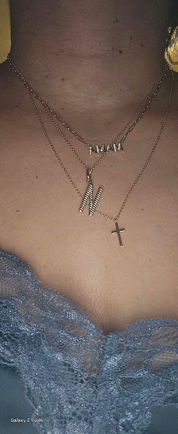 Customer photo review of Cross Necklace