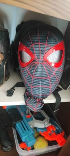Customer photo review of [NEW] Spidey Gear™ Miles Morales PS5 Mask