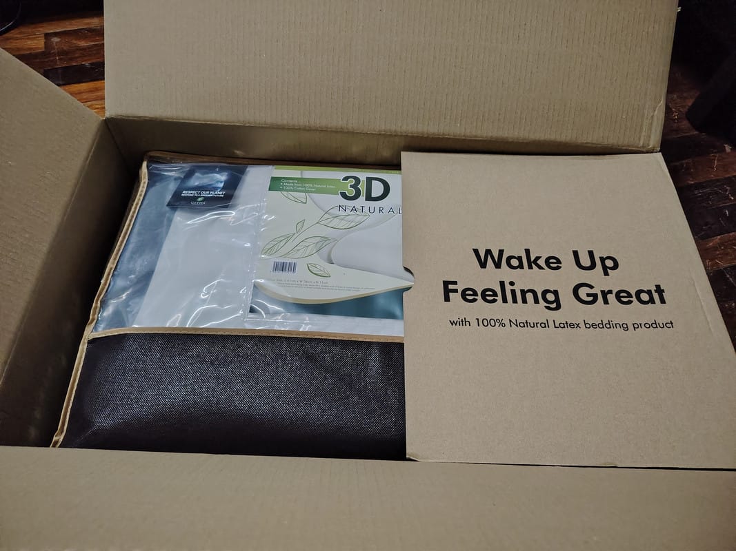 Customer photo review of Getha 3D Auto Latex Pillow