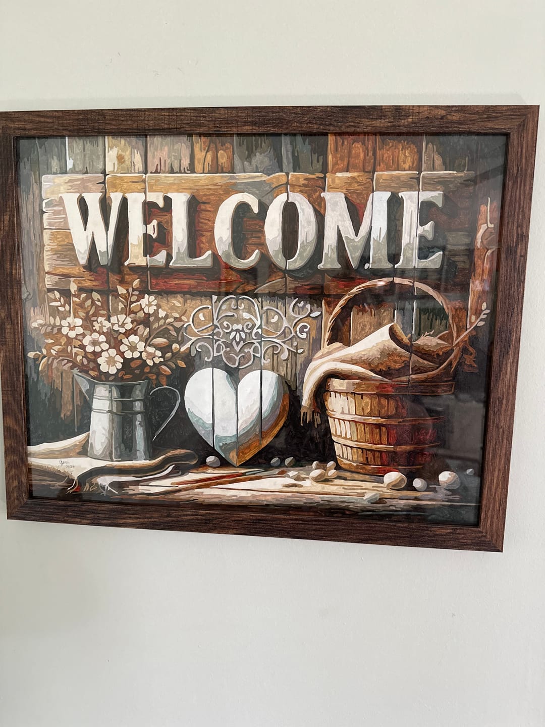 Customer photo review of Paint by Numbers - Welcome
