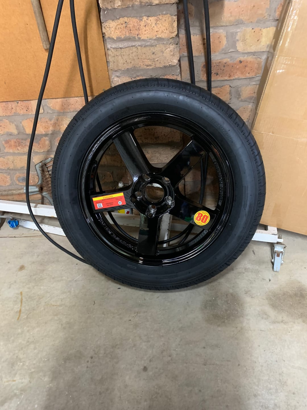 Customer photo review of TESLA Spare Wheel Kit Space Saver Tyre for Model Y - HUB CENTRIC - SR LR & Performance Juniper - 2020-2026