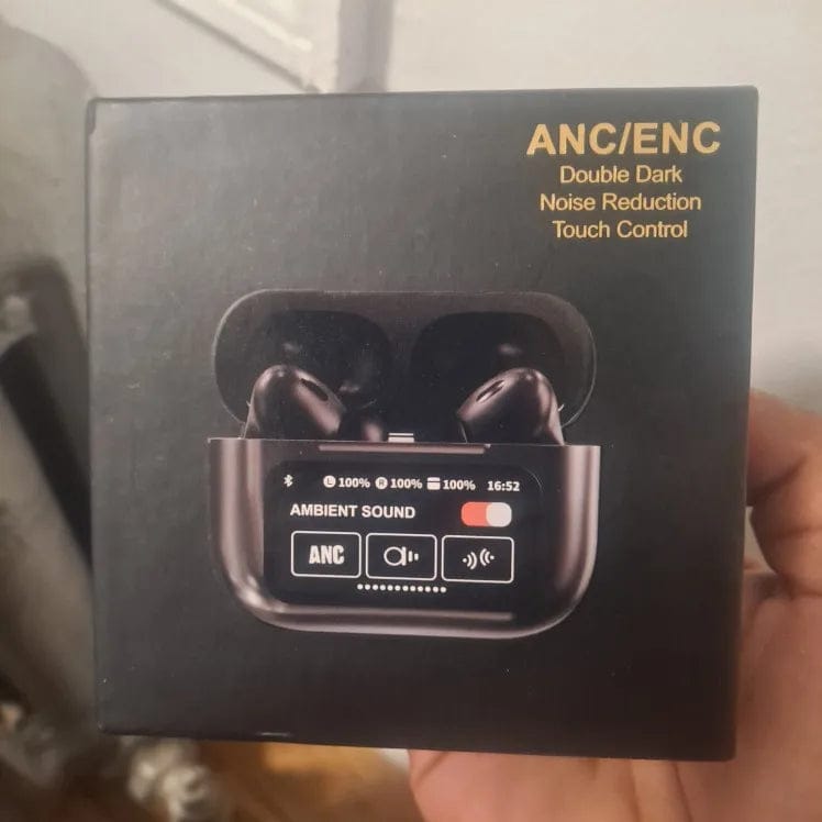 Customer photo review of A9 Pro LCD Touch Screen Earbuds - (IMPORTED)