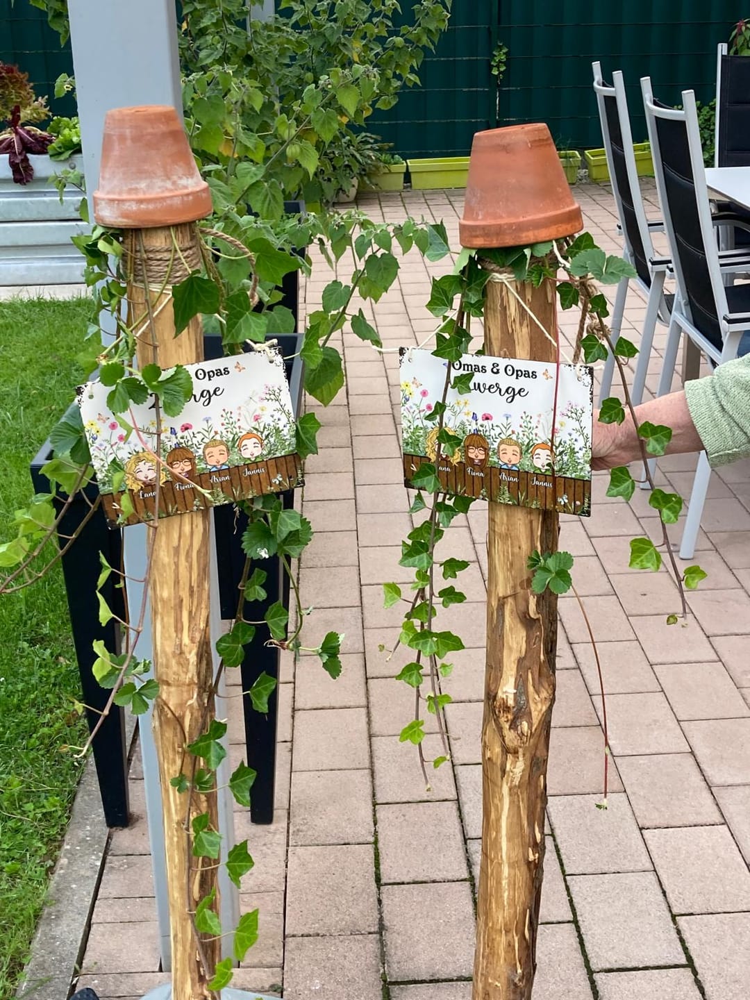 Customer photo review of Omas & Opas Garten - Großeltern-Türschild