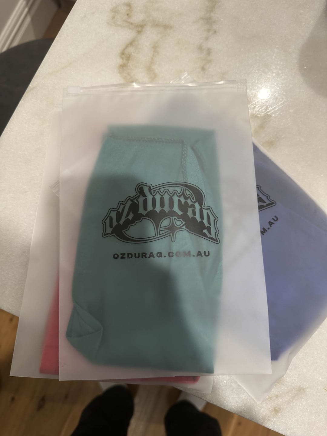 Customer photo review of Green Silk Durag