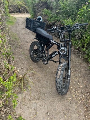 Customer photo review of Rear Crate Basket