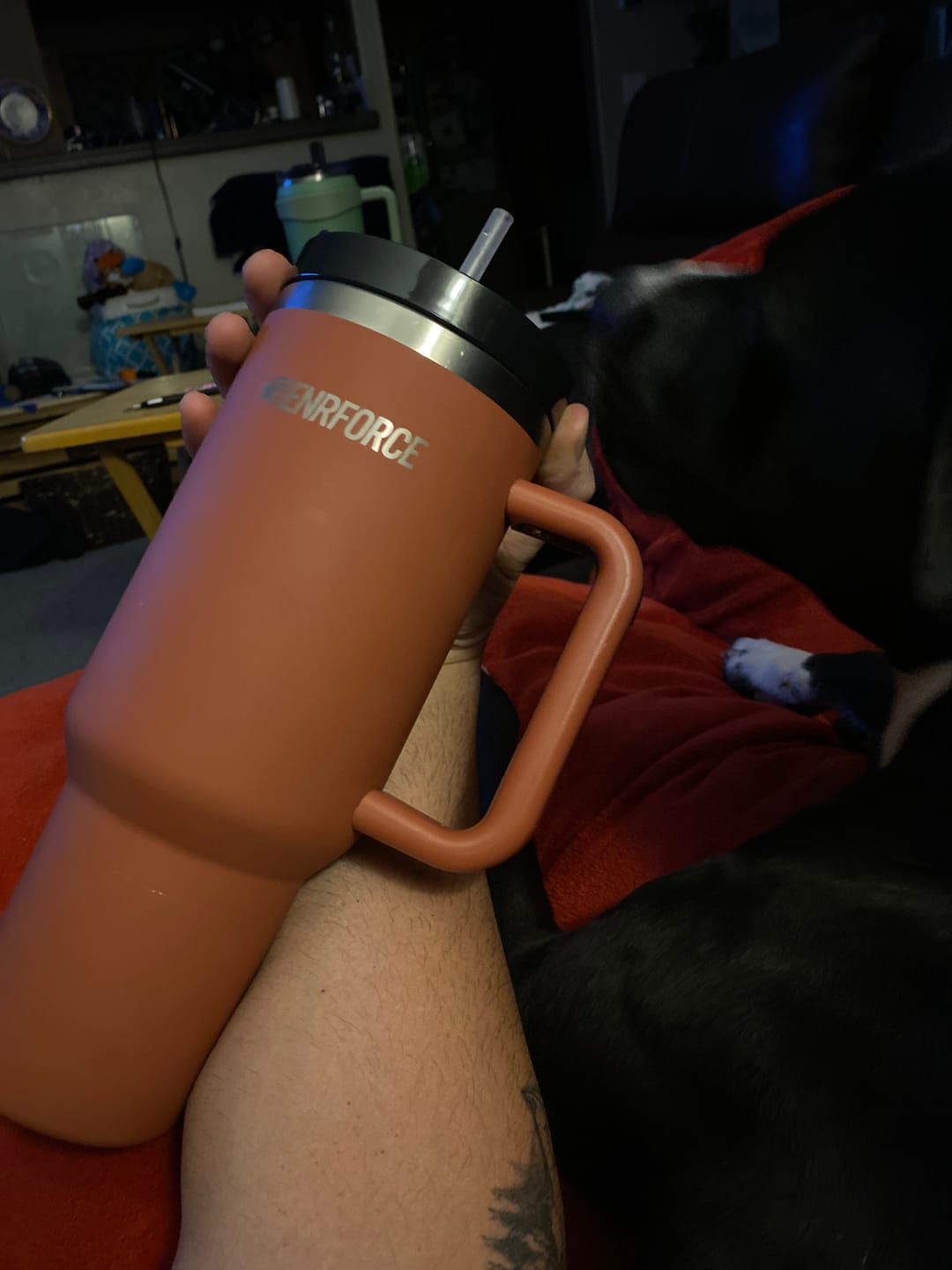 Customer photo review of 40 OZ Soft Matte Tumbler