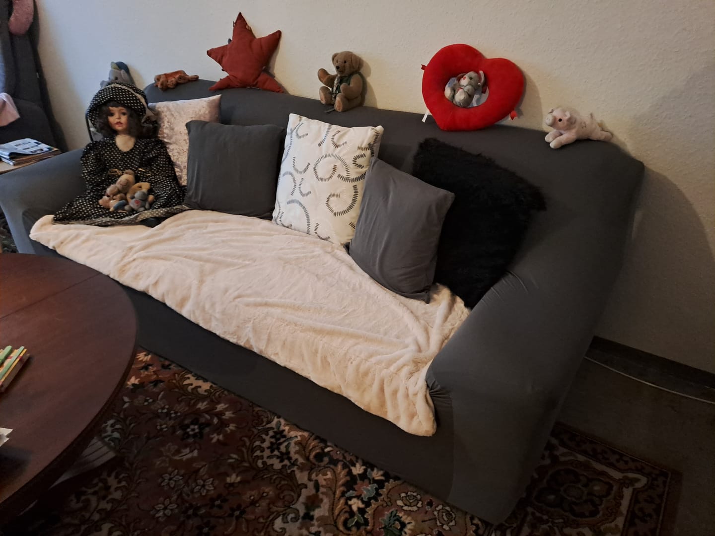 Customer photo review of Grau - Sofabezüge für klassische und Ecksofas - Das Haus der Überzüge