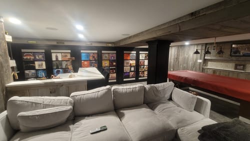 Customer photo review of 12" Vinyl Record Display Frame - LP Wall Storage