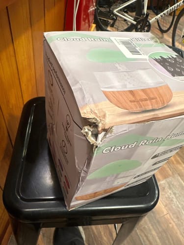 Customer photo review of Mushroom Rain Cloud Humidifier Colorful Raindrop