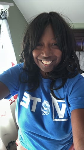 Customer photo review of Zeta Vote Box Tee