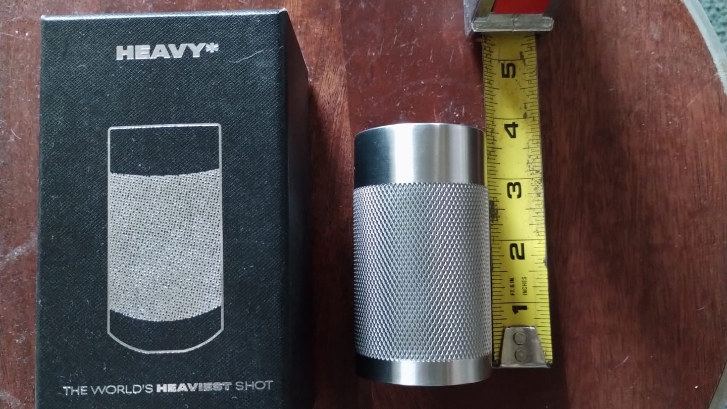 Customer photo review of PREORDER | Heavy Shot | 0.5lb 3oz. Shot Glass